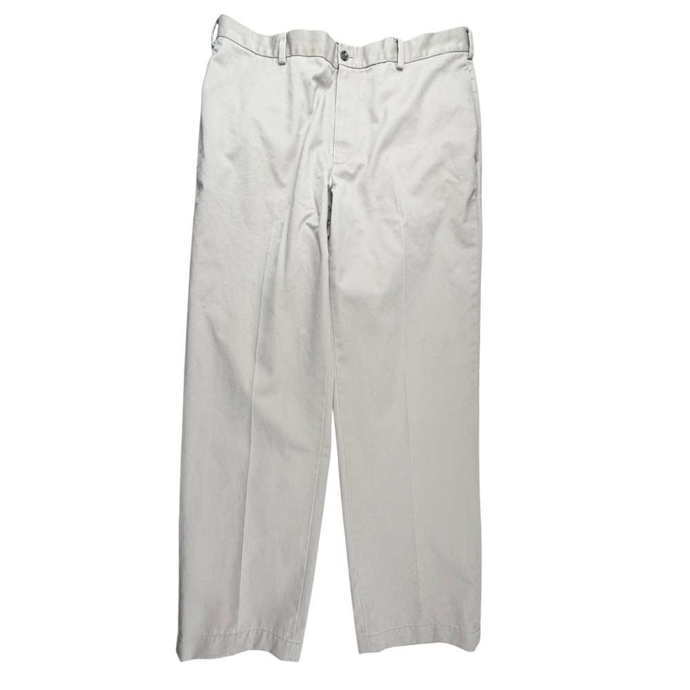 Brooks Brothers Advantage Chino Clark Mens 38x34 (37x31) Beige Cotton Pants